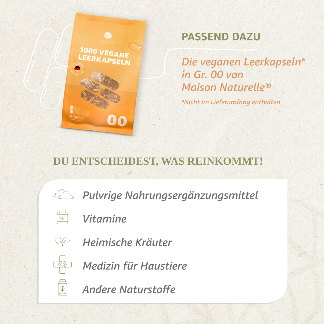 Set Kapselfüller / Leerkapseln (Gr.00)