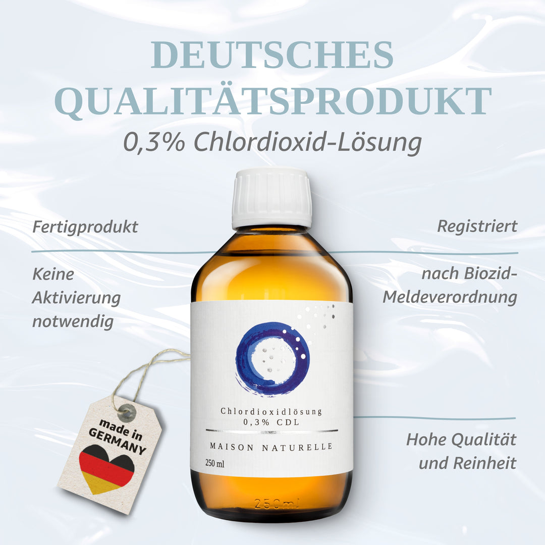 CHLORDIOXID FERTIGLÖSUNG 0,3% (CDL/CDS) + METHYLENBLAU im Set