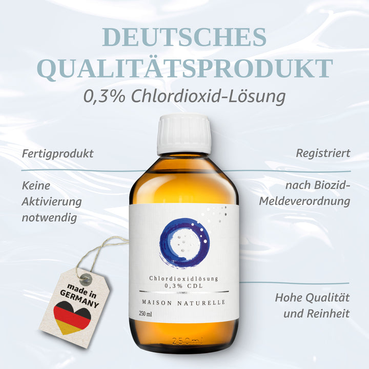 CHLORDIOXID FERTIGLÖSUNG 0,3% (CDL/CDS) + METHYLENBLAU im Set