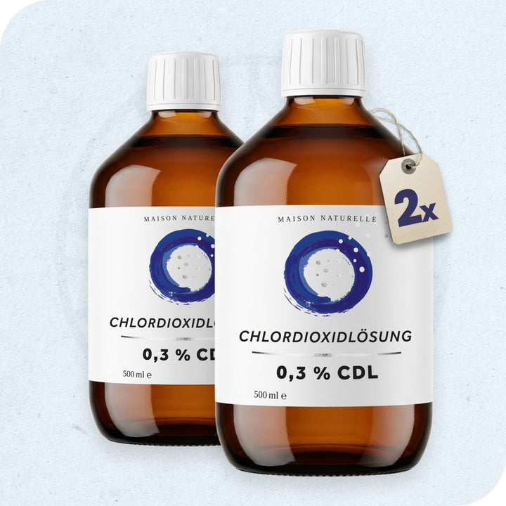 Chlordioxid-Lösung 0,3% (CDL/CDS) 2er Set